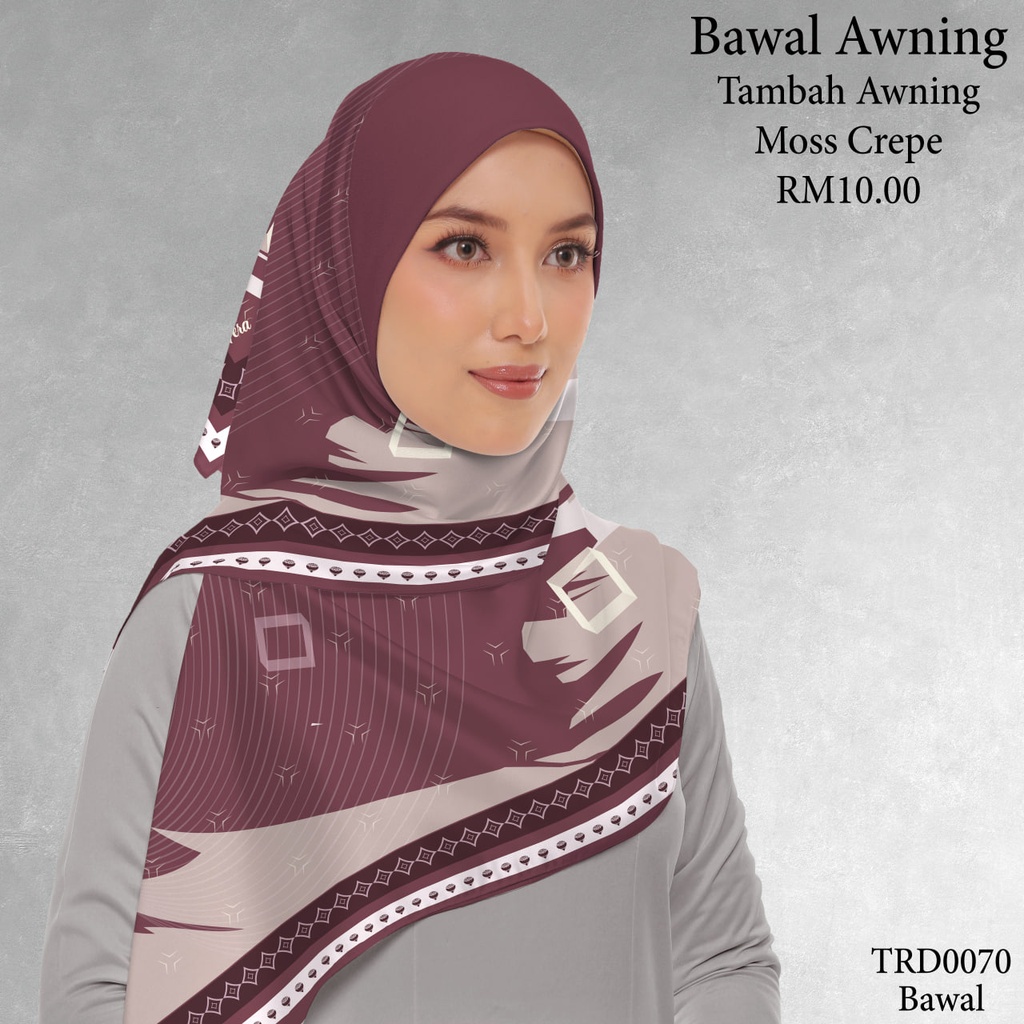Tudung Bawal (Square Hijab) in TRD0070