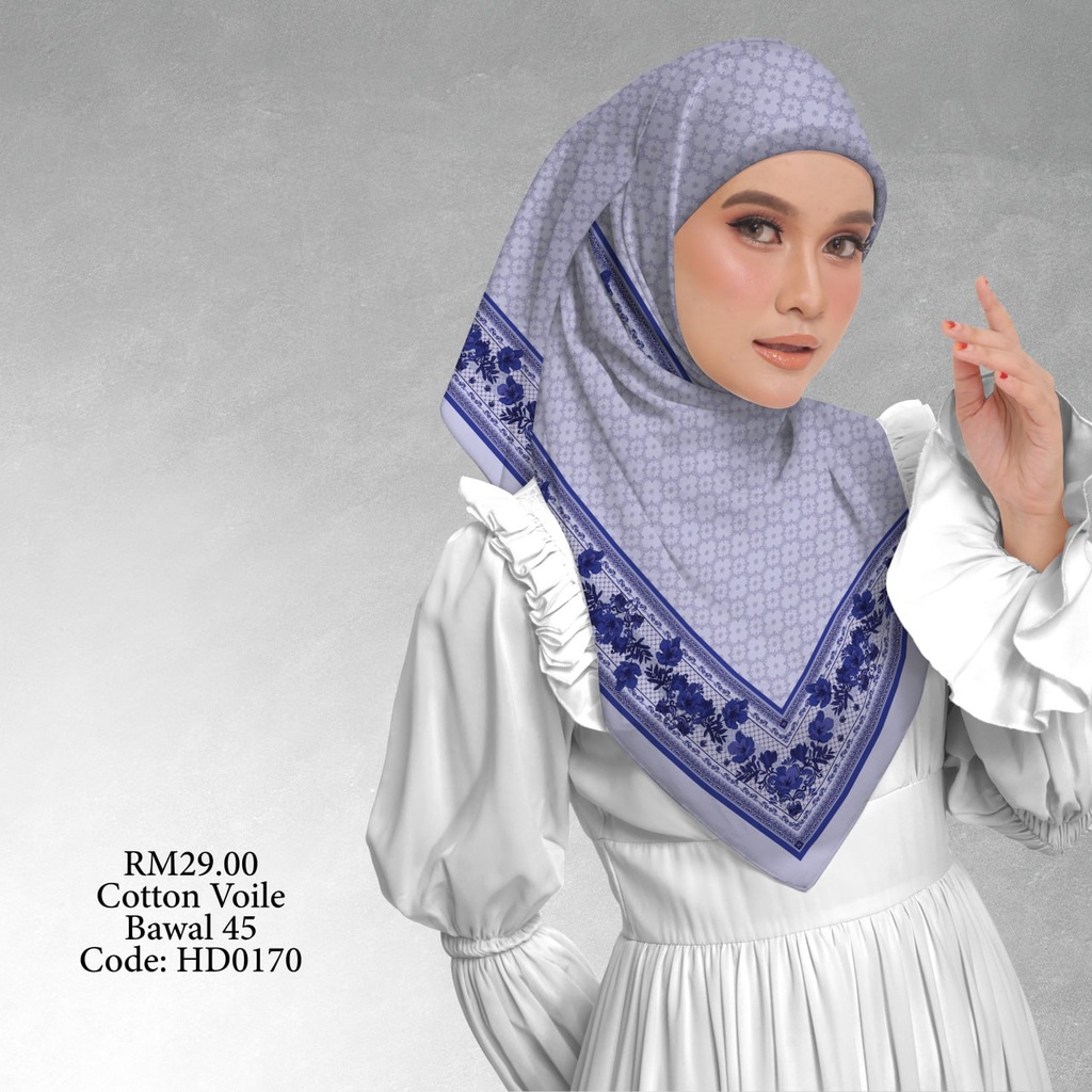 Tudung Bawal (Square Hijab) in HD0170