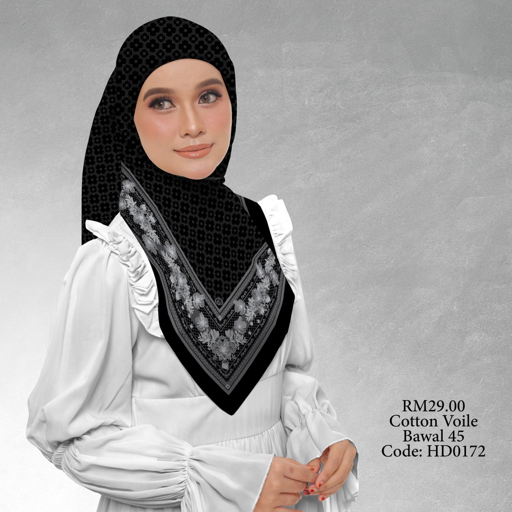 Tudung Bawal (Square Hijab) in HD0172