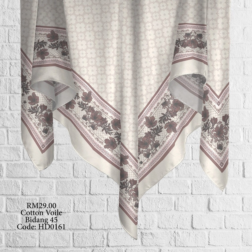Tudung Bawal (Square Hijab) in HD0161